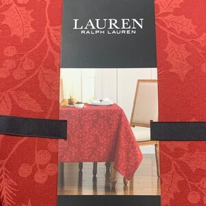 Lauren Ralph Lauren Floral Red Tablecloth
